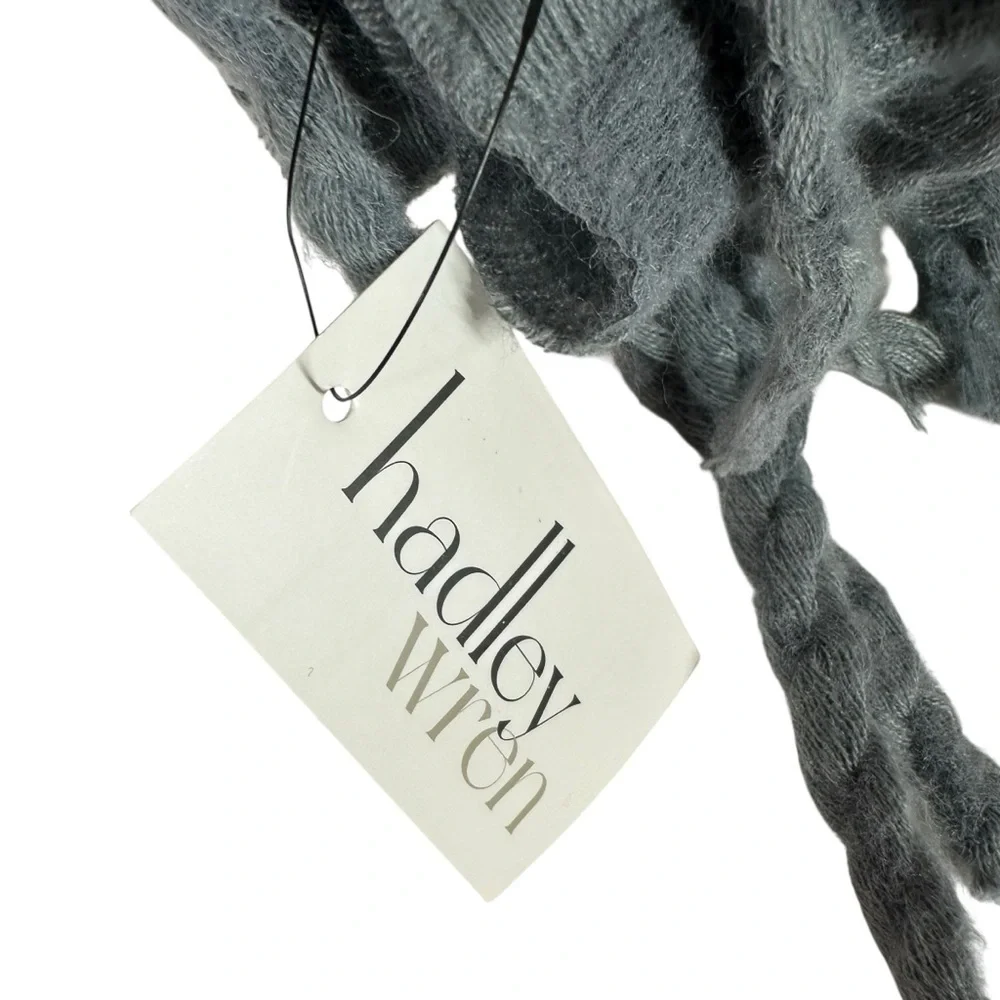 HADLEY WREN Grey Super Soft Textured Scarf